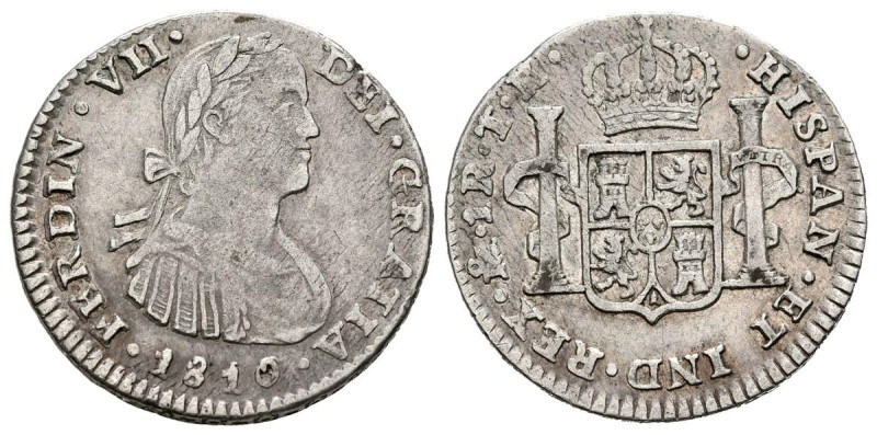 FERNANDO VII (1808-1833). 1 Real. (Ar. 3,31g/20mm). 1810. México TR. (Cal-2019-3...