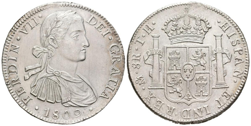 FERNANDO VII (1808-1833). 8 Reales. (Ar. 27,02g/40mm). 1809. México TH. (Cal-201...