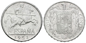 ESTADO ESPAÑOL. 10 Céntimos. (Al. 1,85g/23mm). 1853. Madrid. (Cal-2019-12). EBC+.