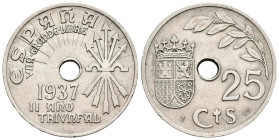 ESTADO ESPAÑOL (1936-1975). 25 Céntimos (Cu-Ni. 6,99g/25mm). 1937. Viena SVV. (Cal-2019-17). EBC+.