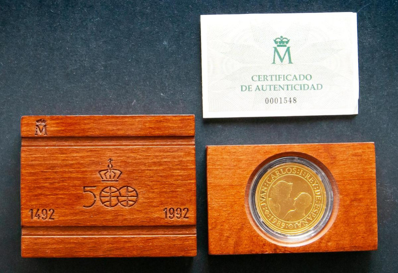 JUAN CARLOS I (1975-2014). 80.000 Pesetas. (Au. 27,00g/38mm). Serie I. Quinto Ce...