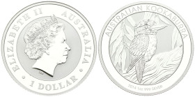 AUSTRALIA. 1 Dollar. (Ar. 31,21g/41mm). 2014. Kookaburra.(Km#2117). PROOF.