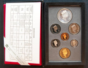 CANADÁ. Set completo formado por 7 monedas con valores comprendidos entre 1 Dollar y 1 Cent. 1995.Royal Canadian Mint. Incluye estuche original y cert...