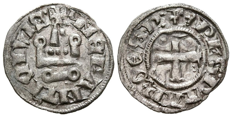 FRANCIA, Felipe de Tarento (Cruzadas). Dinero. (Ve. 0,74g/19mm). 1306-1313. Acay...