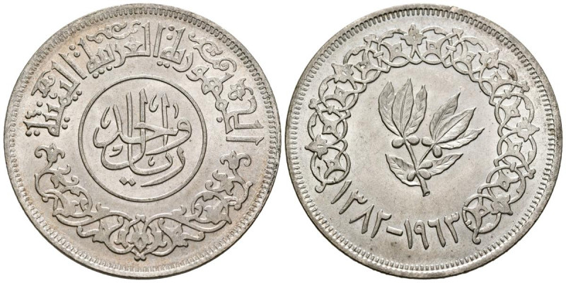 YEMEN. 1 Rial (Ar. 20,10g/40mm). 1963. República Árabe (1963-1969). (Km#31). EBC...