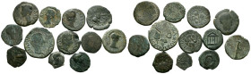 HISPANIA ANTIGUA. Lote compuesto por 12 bronces de distintas cecas ibéricas: Cartagonova, Cástulo, Colonia Patricia y Lastigi. A EXAMINAR.