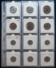 ESPAÑA. Bonita colección de 70 monedas principalmente del Estado Español aunque podemos encontrar piezas también de la época de Alfonso XIII y de la I...