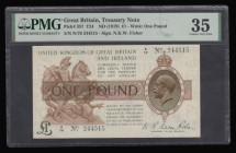 One Pound Warren Fisher T24 issued 1919 series N/70 244515 PMG 35

Estimate: GBP 50 - 80
