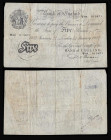 Five Pounds Beale (2) November 13 1951 W23 039928 and January 24 1952 W84 013871 B270 both Fine with pinholes and stains

Estimate: GBP 80 - 140