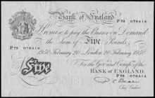Five Pounds Beale February 20 1950 London P79 076414 AU-Unc

Estimate: GBP 150 - 250