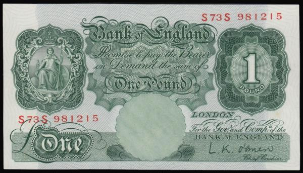 One Pound O'Brien replacement early prefix B274, Serial number S73S 981215 UNC
...