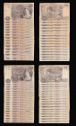 Ten Pounds Hollom 1964 B299 (49) all A prefix and including an A01 but this the only note in the group damaged the rest VF-Unc for wear with some cons...