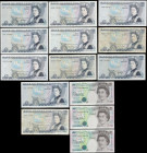 Five Pounds (16), Page issued 1971 (4), Somerset Issued 1980 & 1987 (5), Gill issued 1988 (2), Kentfield issued 1993 (3) and Lowther issued 2002 (2), ...