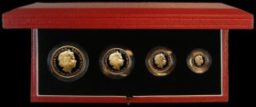 Britannia Gold Proof Set 2003 the Four coin set comprising &pound;100, &pound;50, &pound;25 and &pound;10 gold S.PBG20 FDC in the Royal Mint box of is...