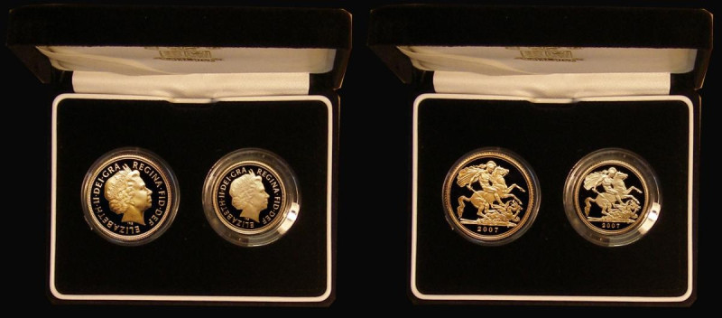 Sovereign 2007 and Half Sovereign 2007 Proofs FDC in the 2 coin Royal Mint box o...