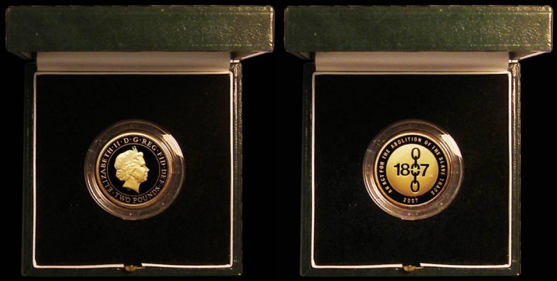 Two Pounds 2007 200th Anniversary of the Abolition of the Slave Trade Gold Proof...