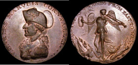 Penny 18th Century Suffolk - Bury 1794 Obverse: Bust left in a cocked hat CHARLES MARQUIS CORNWALLIS, Reverse: Figure of Fame, standing between implem...