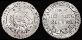 Shilling 19th Century Hampshire - Isle of Wight - Newport 1811 Obverse: An ancient ship sailing, within a circle NEWPORT ISLE OF WIGHT 1811, Reverse: ...