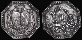 France Medal/Jeton The Marriage of Louis d'Aumont and Louise-Jeanne de Durfort de Duras 33mm diameter in silver in octagonal form, by Pierre-Joseph Lo...