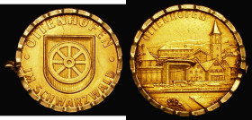 Germany Gold Commemorative Medal OTTENHOFEN IM SCHWARZWALD City Scene 19mm diameter and in a mount

Estimate: GBP 70 - 120