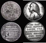 Medals (2) Repeal of the Stamp Act 1766 40mm diameter in silver by T.Pingo Obverse: Bust of William Pitt left GVLIELMVS PITT, Reverse: Legend in 7 lin...