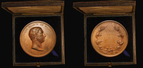 Prince of Wales, Society of Arts Presidents Medal 1863 56mm diameter in bronze by L.C.Wyon Obverse: bust right ALBERT EDWARD PRINCE OF WALES PRESIDENT...