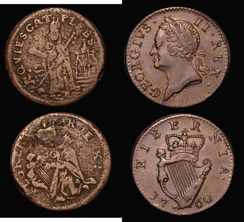 Ireland Farthings (2) undated St. Patricks S.6569 VG, 1760 S.6611 VF

Estimate...