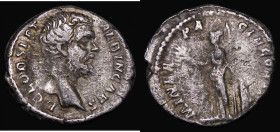 Ancient Rome Denarius Clodius Albinus, as Caesar (193-197AD) Obverse: Bare head right D CLOD SEPT ALBIN CAES, Reverse: Minerva standing facing with ol...