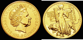 Britannia Gold &pound;100 2001 One Ounce Gold Proof S.BGF4 BU in capsule, uncased with no certificate

Estimate: GBP 1500 - 1800