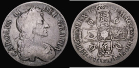 Crown 1681 TRICESIMO TERTIO edge, ESC 64, Bull 414 About Fine/Near Fine with some old thin scratches on the obverse

Estimate: GBP 250 - 300