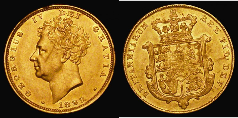 Sovereign 1829 Marsh 14, S.3801 GVF with dull surfaces and some edge nicks, the ...