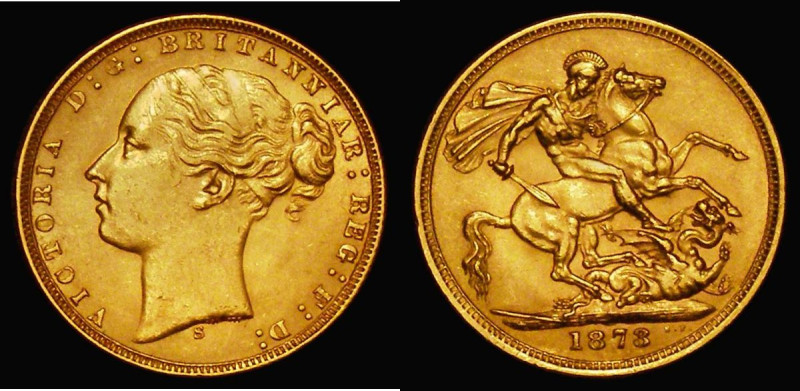 Sovereign 1873S George and the Dragon, Marsh 71, S.3855, About EF/EF

Estimate...