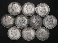 Crowns (10) 1819 LX, 1821, 1889 (2), 1890, 1891, 1893 LVI, 1895 LVIII, 1896 LX, 1897 LXI VG to Fine

Estimate: GBP 100 - 200