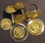 Austria Gold Ducats 1915 (7) all as jewellery items with two being a set of cufflinks, one and ring the other four in mounts (3 of these coins damaged...