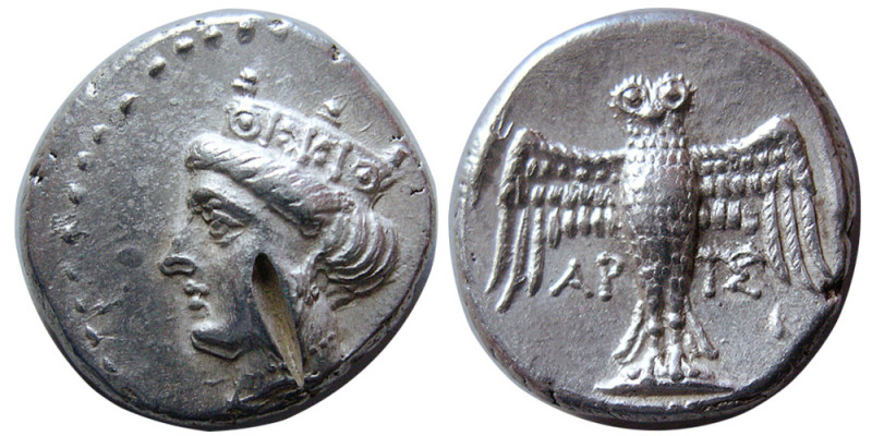 PONTOS, Amisos. Late 5th-4th century BC. AR Siglos (5.68 gm; 18 mm). Head of Her...