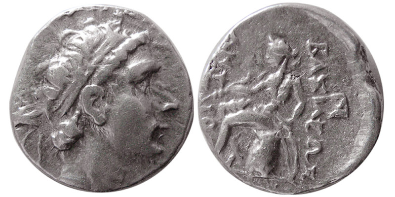 SELEUKID KINGS. Antiochus III. 222-187 BC. Silver Drachm (4.23 gm; 15 mm). Seleu...