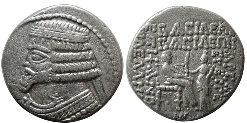 KINGS of PARTHIA. Phraates IV. (38/7-2 BC). AR tetradrachm (14.42 gm; 28 mm). Se...