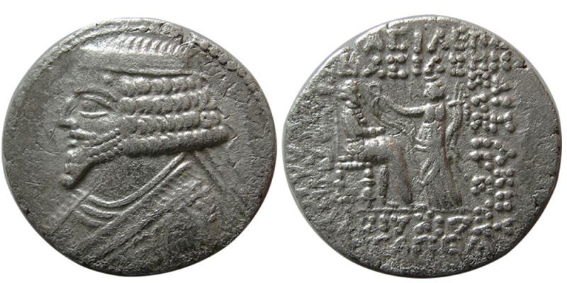 KINGS of PARTHIA. Phraates IV. (38/7-2 BC). AR tetradrachm (14.04 gm; 30 mm). Se...