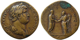 ROMAN EMPIRE. Hadrian, AD. 117-138. Æ Sestertius.