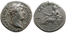 ROMAN EMPIRE. Hadrian. AR Denarius. "Travel Series".