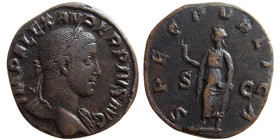 ROMAN EMPIRE. Severus Alexander. 222-235 AD. Æ Sestertius.