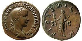 ROMAN EMPIRE. Gordian III. AD 238-244. Æ Sestertius.