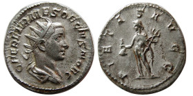 ROMAN EMPIRE. Herennius Etruscus, as Caesar, AR Antoninianus,