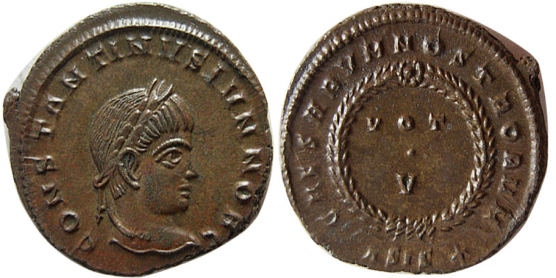 ROMAN EMPIRE. Constantine I. AD. 306-337 AD. Æ Follis (3.36 gm; 19 mm). Rome, AD...