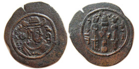 ARAB-SASANIAN. Gyselen type 66. Æ Unit. RRR.