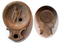 ROMAN EMPIRE. Ca. 2nd-3rd. Century AD. Terracotta Oil Lamp.