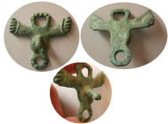 ROMAN EMPIRE; Ca. 2nd-3rd. Century AD. Bronze Phallic Pendent.