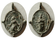 SPANISH Religious Pendent. Ca. 16th. Century.
