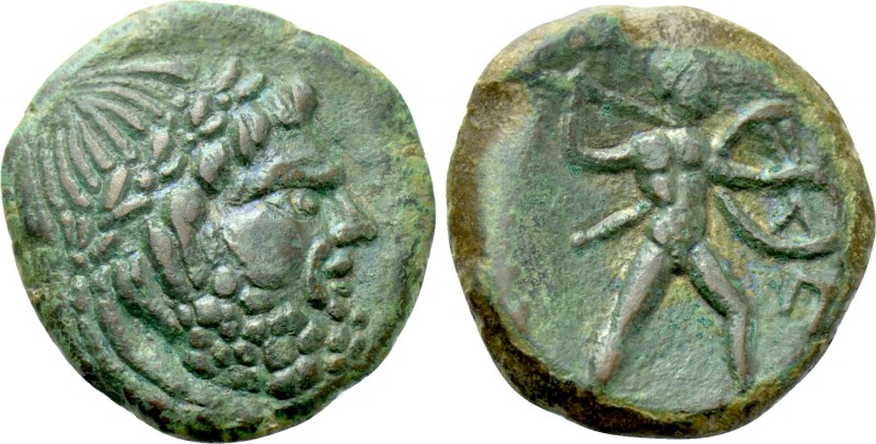 SICILY. Messana. The Mamertinoi (211-208 BC). Ae Pentonkion or Pentachalkon. 
...