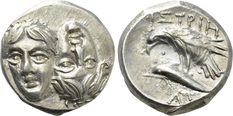 MOESIA. Istros. Drachm (Circa 340/30-313 BC). 

Obv: Facing male heads, the ri...